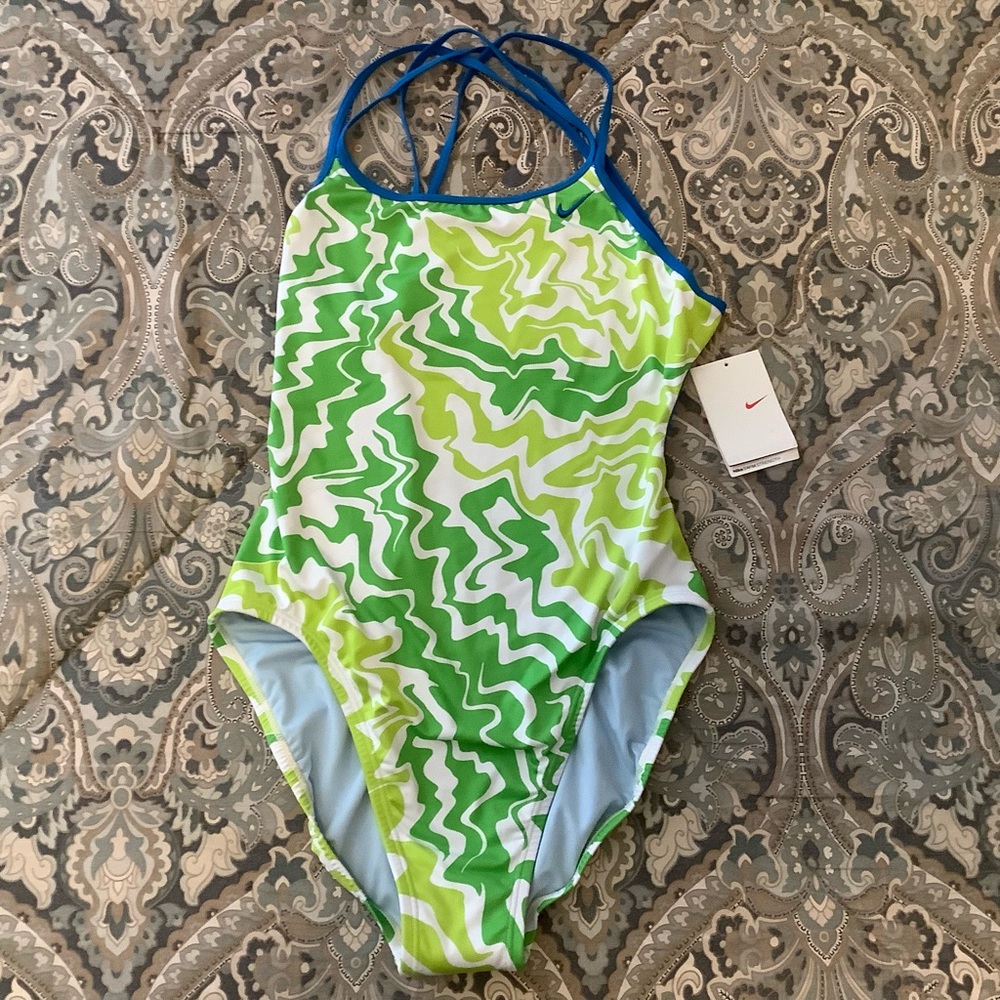 NWT Nike Star Splash Spider Back Tank One Piece Size Women’s Sz 8/34